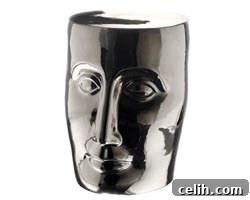 Platinum Bonze XO Stool by Philippe Starck