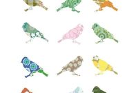 Inke Vintage Wallpaper Birds Whimsy