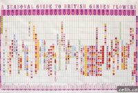British Garden Seasons Tea Towel