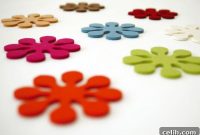 Chic Felt Bloom Coasters