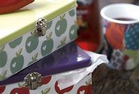 Decorative Apple Shaped Metal Storage Container