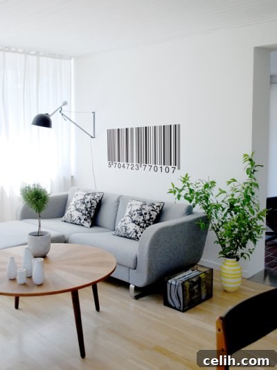 Barcode wall sticker