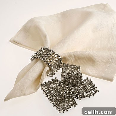 johnson-metal-beaded-napkin-rings Dress your table with beaded napkin rings
