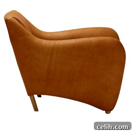 Fabulous Balzac armchair with footstool from Heal's