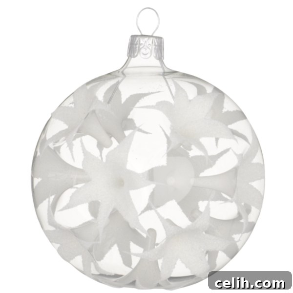 Unusual designer Christmas tree bauble