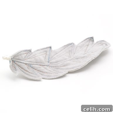 Felt feather Christmas decoration