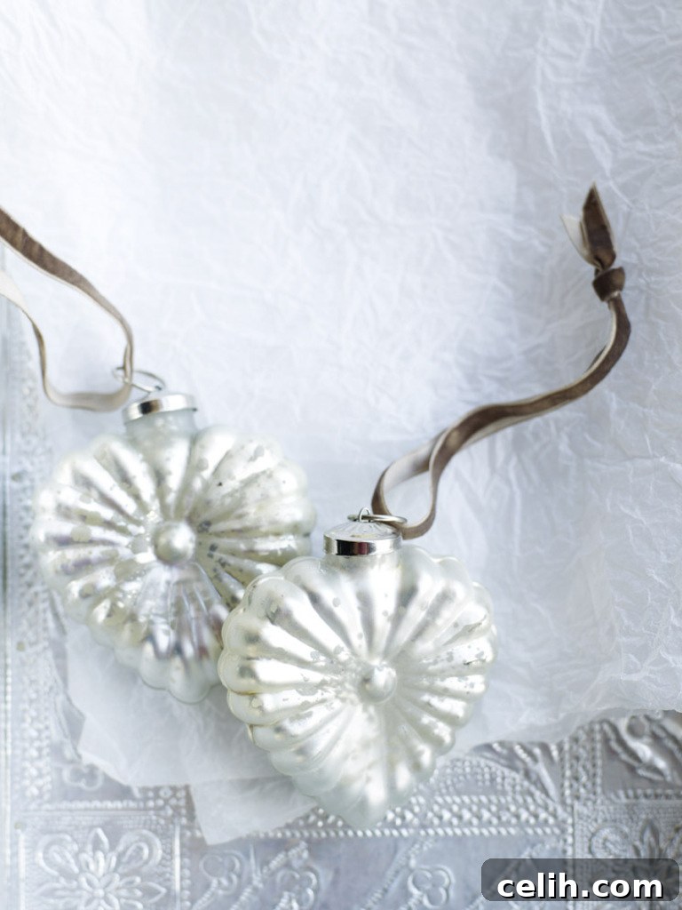 Vintage style Christmas tree decorations