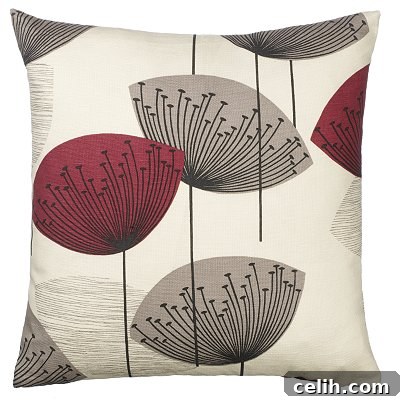 Dandelion clock cushion
