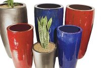 Modern Colorful Fiberglass Planters