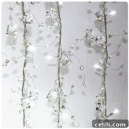 ice-cluster-string-lights Contemporary ice cluster xmas Christmas lights