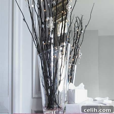 Salzburg Glass Vase Large Salzburg clear glass vase for contemporary twigs or flowers, 45cm tall