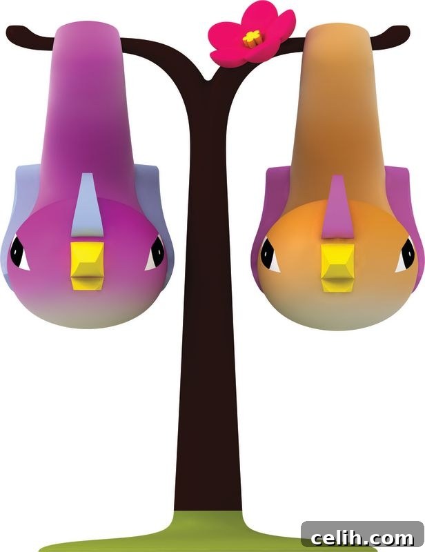 Alessi designer cruet set featuring charming birds on a tree