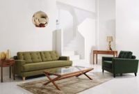 Stylish Olive Green Mistral Sofa from Heals