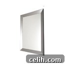 Large rectangular mirror home accessory