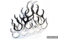 Katigi Designs: Fiery Modern Wine Display