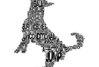 Personalised Canine Typography Art by Betsy Benn