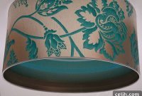 Whimsical Turquoise Bloom Lampshade by Stem