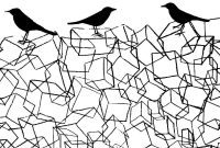 See No Spills: The Bird Box Tea Towel by Soulful Toaster