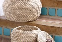 Lombok Handwoven Seagrass Storage Basket Set