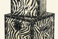 Chic Zebra Storage Chests by Fab & Funky