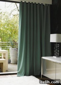 Contemporary tab top curtains