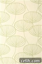 Affordable Green Seed Pod wallpaper from Next