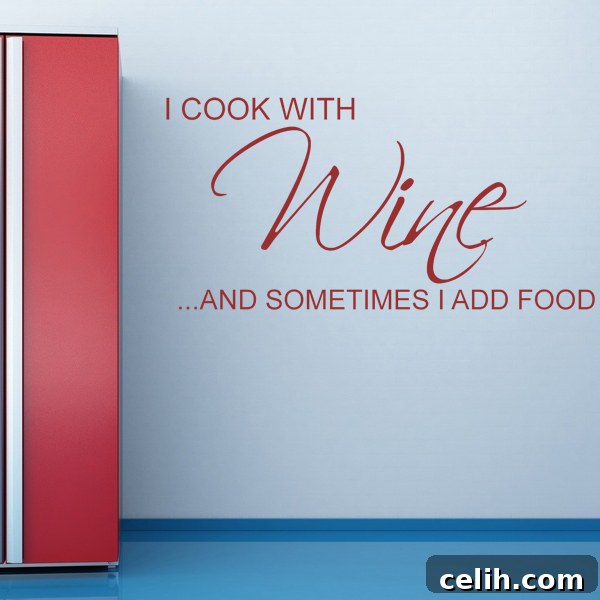 Humorous kitchen wall decal sticker