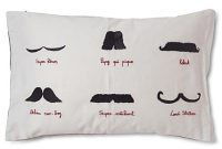 Dapper Moustache Cushion from Selfridges