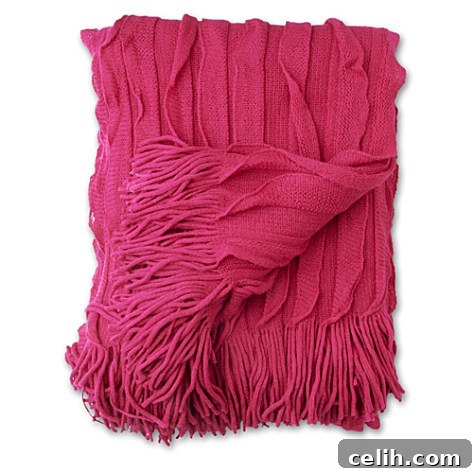 kas-ripple-throw-magenta Sofa or bed throw for a cosy home