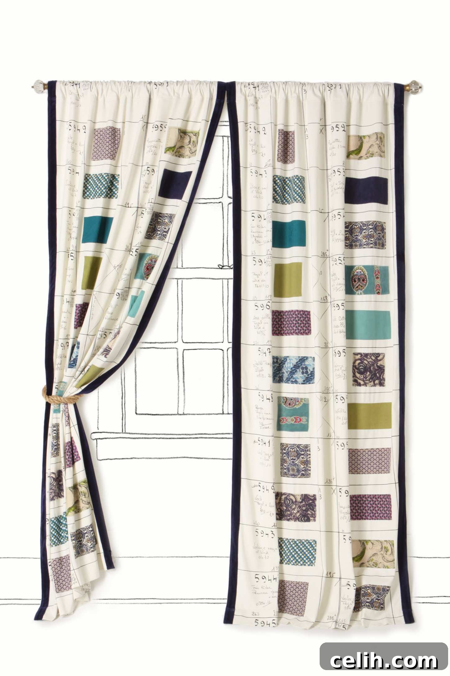 swatch-book-curtains Collection of fabric swatches for interior design inspiration