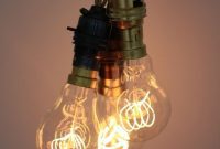 Sculptural Quad Loop Carbon Filament Lamp