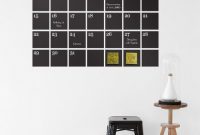 Reusable Chalkboard Calendar Wall Decal