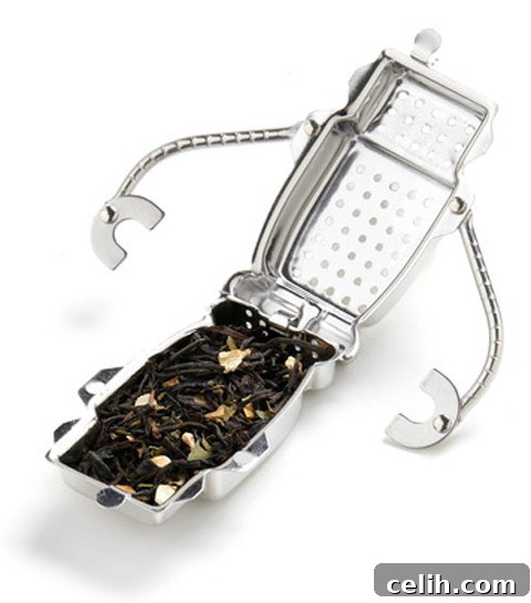 Character tea infuser robot trend