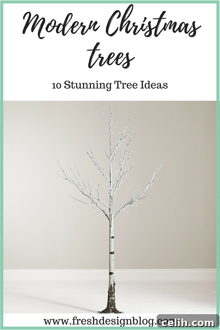 Beyond Traditional: 10 Stunning Modern Christmas Tree Designs 8 Discover 10 stunning modern Christmas trees that are perfect for a contemporary home