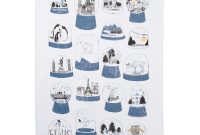 Charlotte Farmer Whimsical Shake It Snow Globe Tea Towel