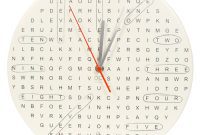 Stylish Word Search Clock: A Design Steal