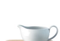 LSA Dine Sauce Boat with Solid Oak Serving Stand