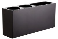 Sleek Black Electric Toothbrush Holder