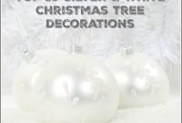 Silver and White Christmas Tree Decor Inspiration