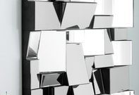 Contemporary Geometric Panel Mirror