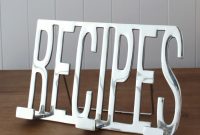 Sleek Chrome Recipe Stand Modern Kitchen Essential