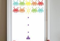 Pearl and Earl: Pixelated Invasion Cross Stitch Art