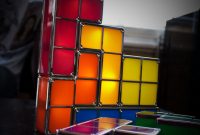 Groovy Tetris Stack Lamp