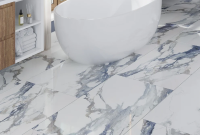 Create a Spa-Inspired Bathroom Floor with Stone-Look Tiles