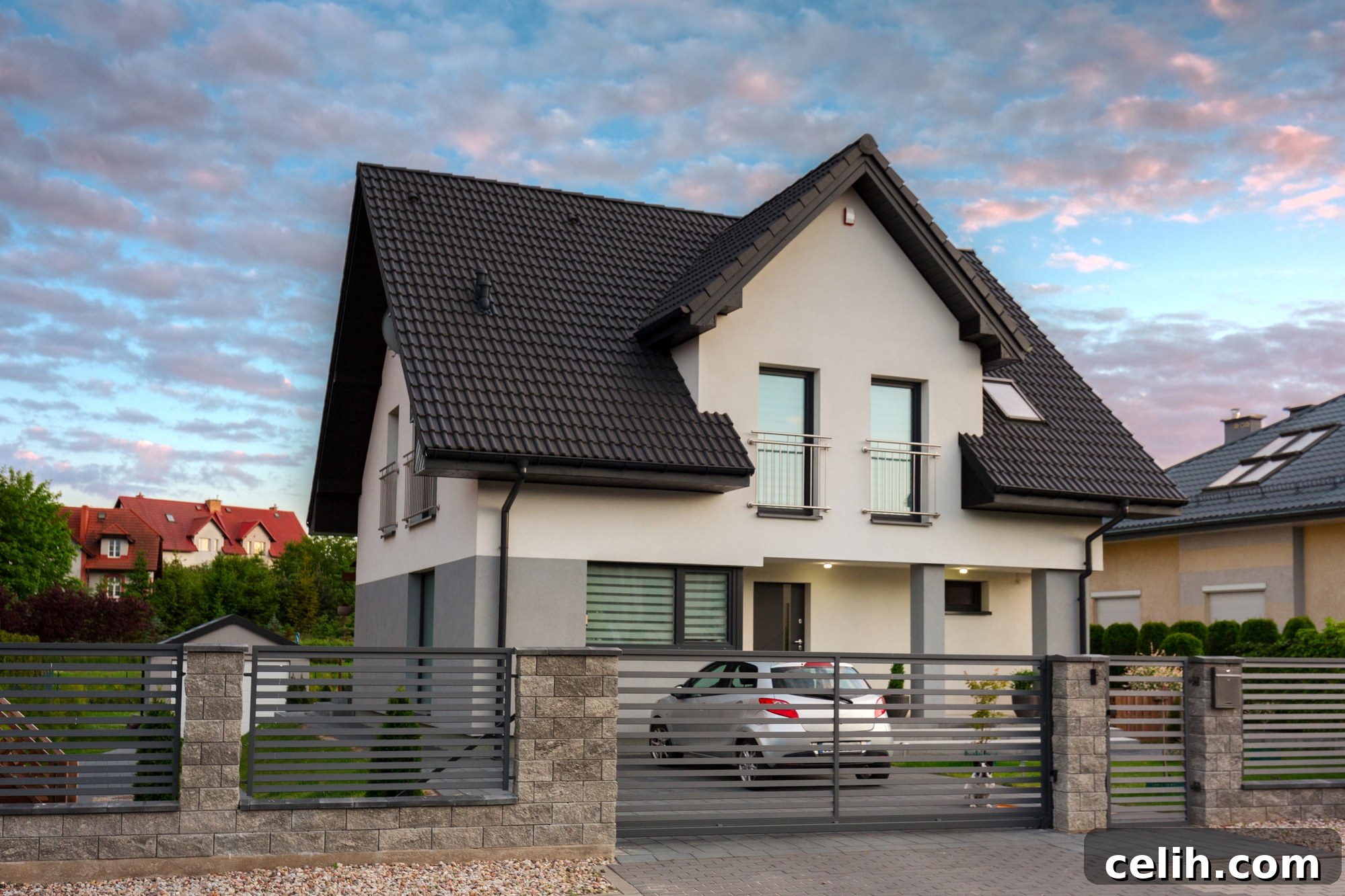 Exterior of a modern property
