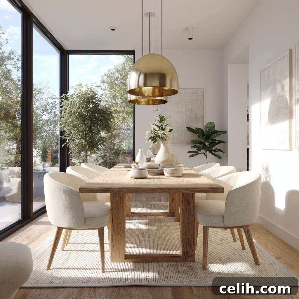 Why Wood Is the Best Choice for Dining Room Furniture and Decor 7 Bright contemporary dining room with pendant lighting