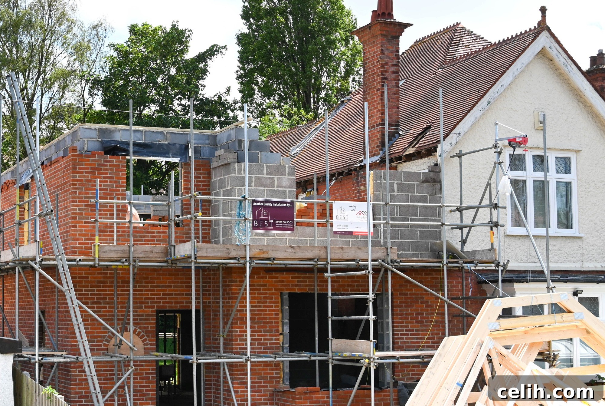 Renovation undergoing at a property