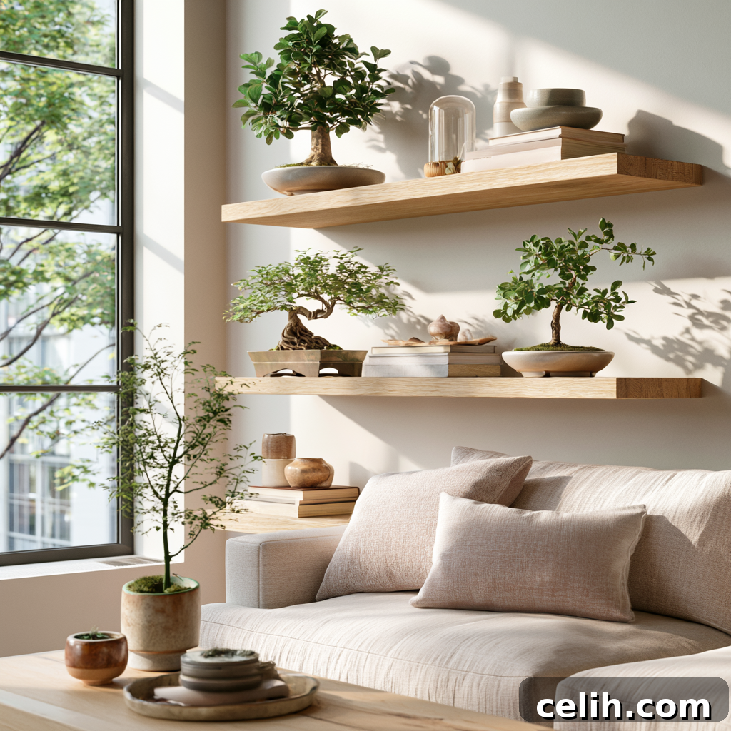 How Big Do Bonsai Trees Get? Size Guide for Beginners 11 wall shelves display bonsai trees