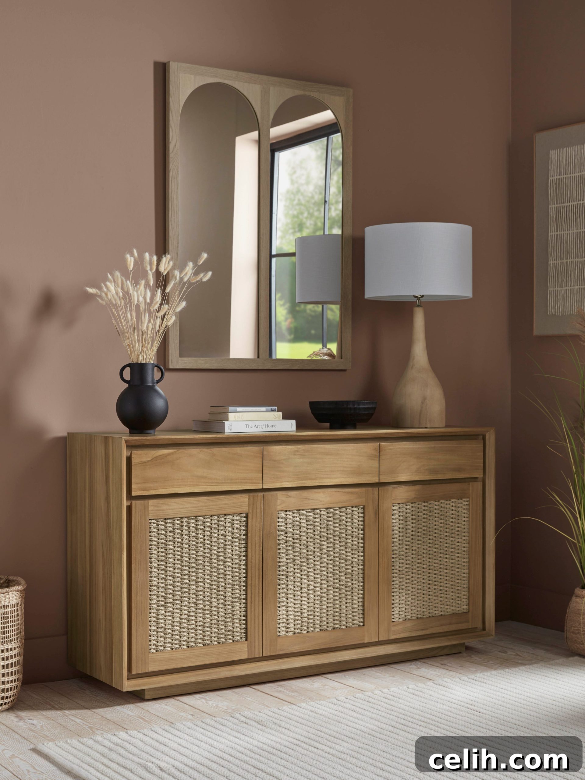 10 Stylish Modern Sideboards for Contemporary Homes 9 Woven teak sideboard