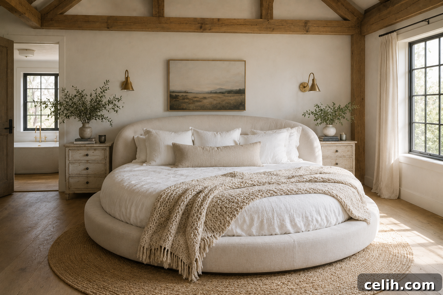 Modern Round Beds: Cozy Circular Designs 7 img 182880 6
